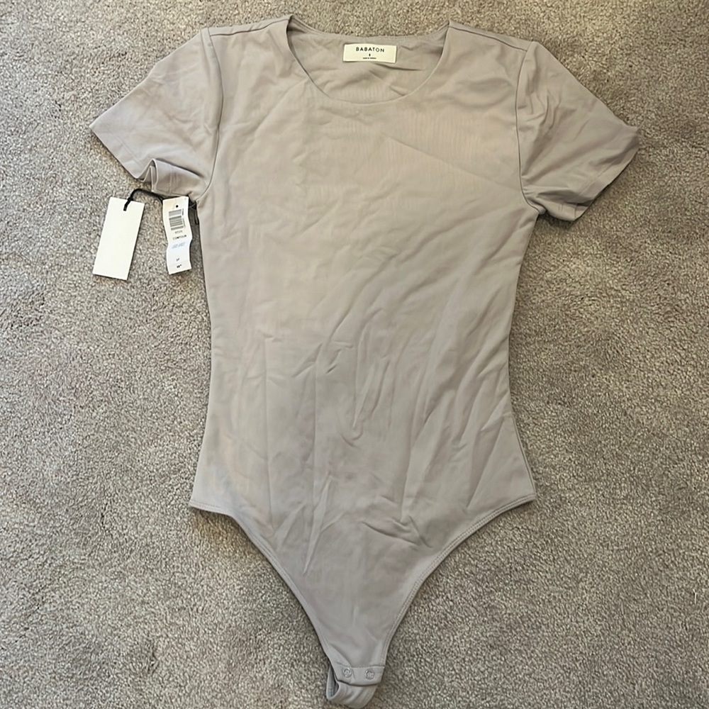 aritzia NWT grey contour bodysuit